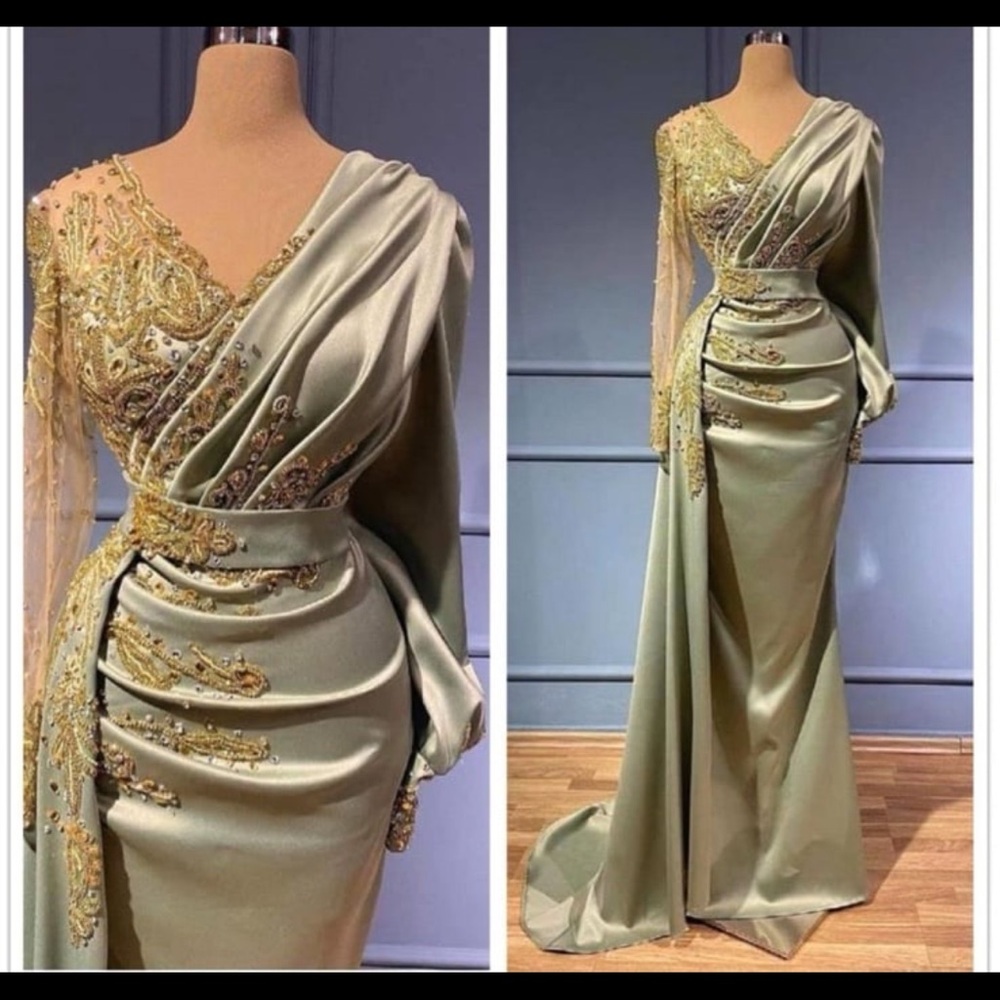 Green One Shoulder Sleeveless Dress